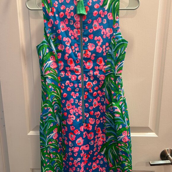 Lilly Pulitzer NWT Mila Stretch Shift Turquoise Shore - Picture 3 of 4